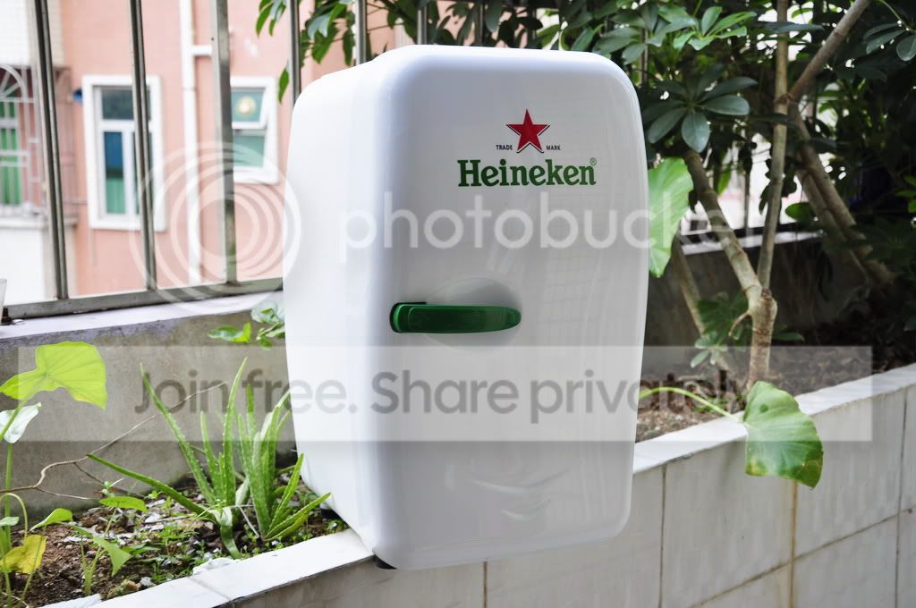喜力啤酒 heineken 20l 白色经典车载冰箱 电子冷热箱